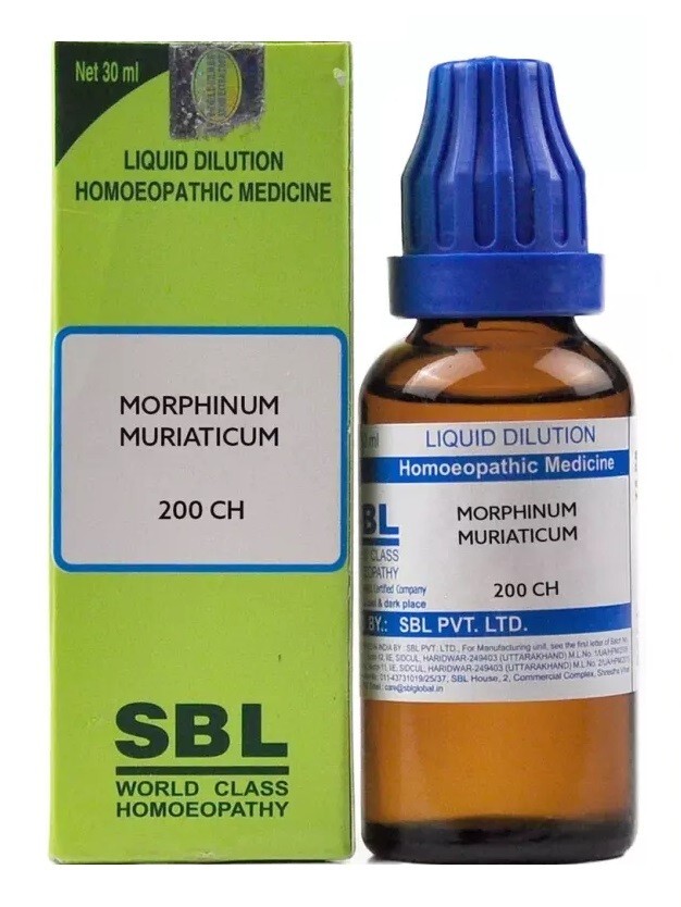 SBL Homeopathic Morphinum Muriaticum  200 CH (30ml) Dilution