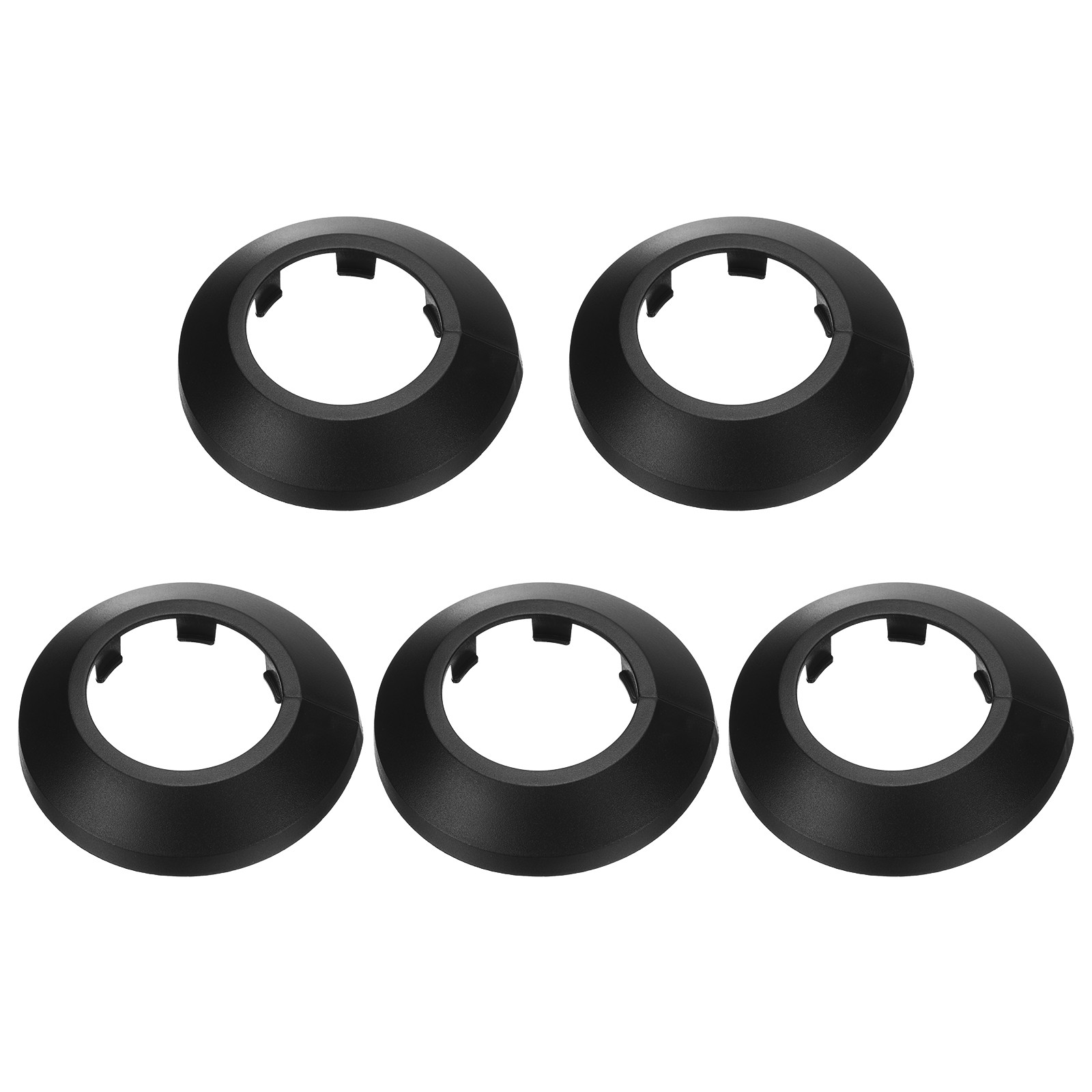 5PCS Flange Pipe Cover Decor for 1.3in/35mm Pipe Cover Decor, Black