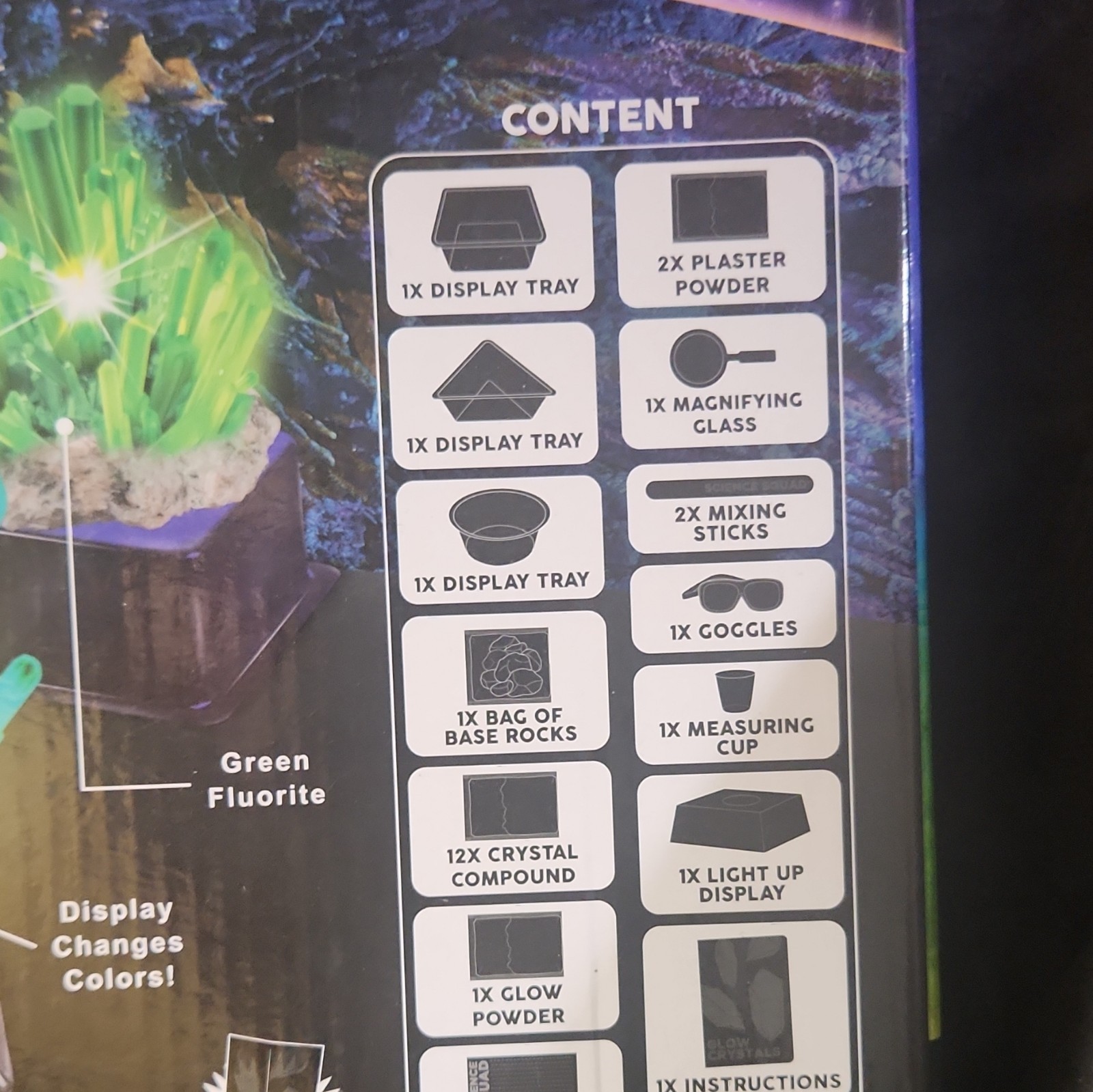 Science Squad Ultimate Light Up & Glow Crystals Kit, Ages 8+