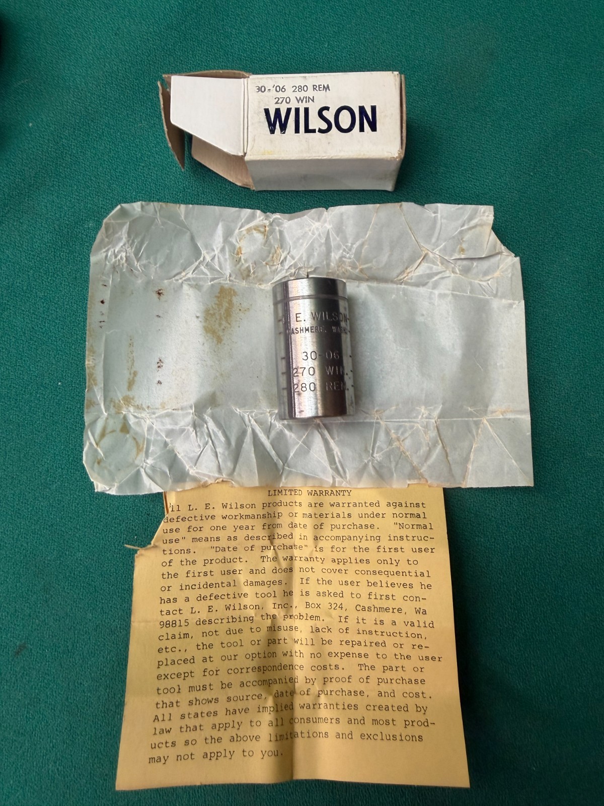 L.E. Wilson Trimmer Case Holder, .30-06, 280 Remington, 270 Winchester