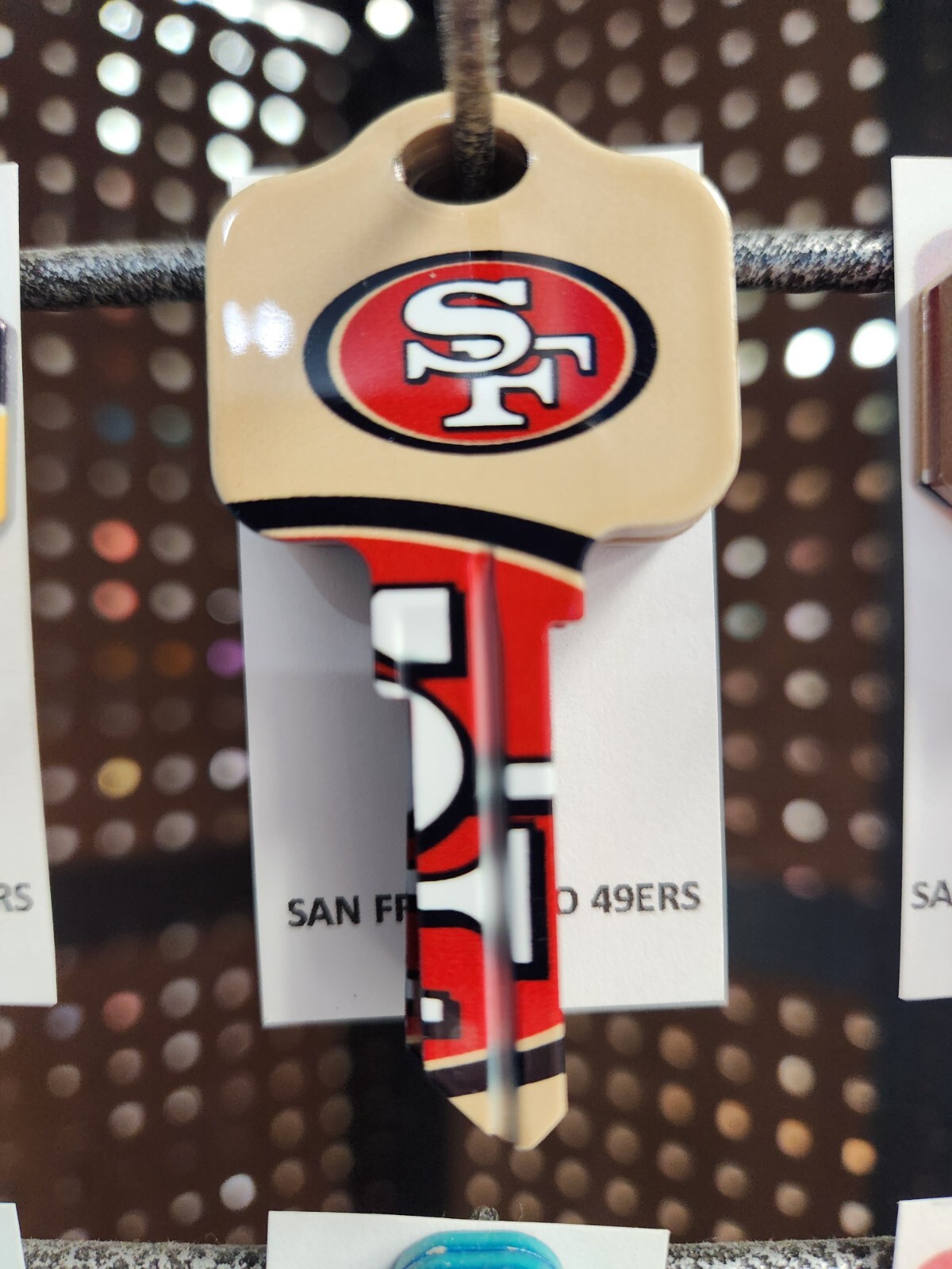 NFL SAN FRANCISCO 49ERS KWIKSET KW1/KW10 KEYBLANK - READ DETAILS BELOW