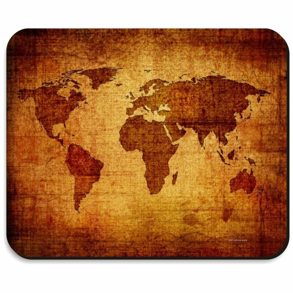 Antique World Map Mousepad