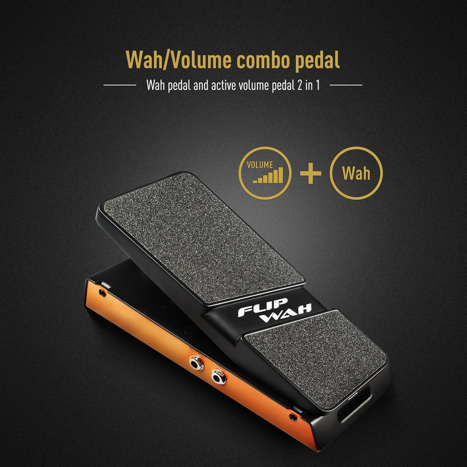 Wah & Volume Guitar Effects Pedal Combo - Full-size Pedal