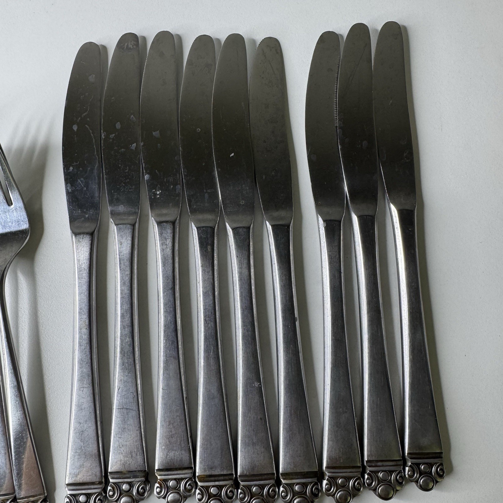 NATIONAL CROWN POINT Stainless Flatware Stainless Japan 42 Pcs