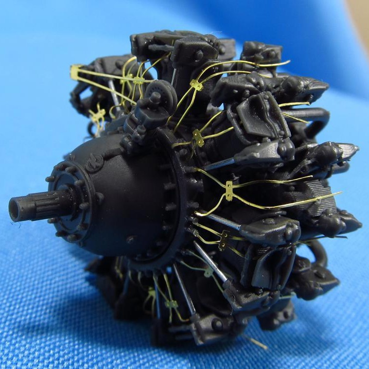 1/32 Pratt & Whitney R-1830 Engine Set for HobbyBoss Metallic Details MDR3204