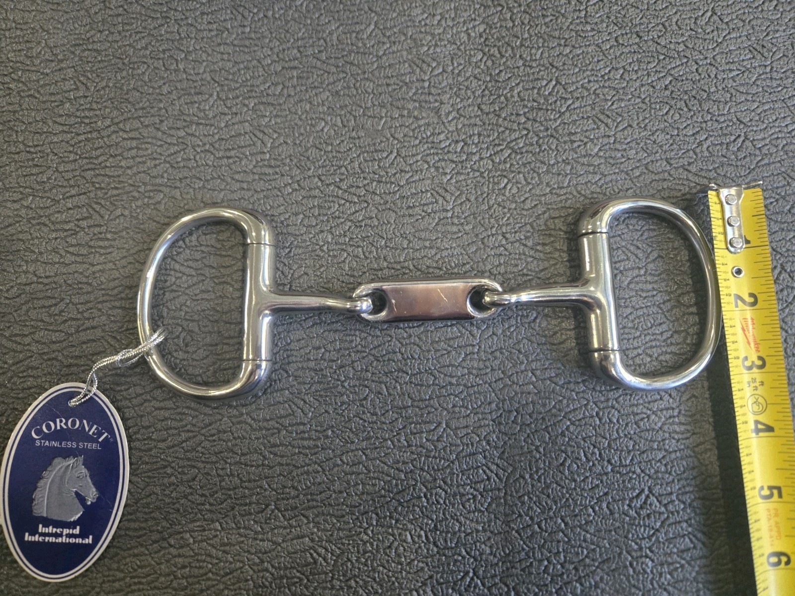 Coronet 5" Stainless Steel Dr Bristol Eggbutt Snaffle Bit *NEW*