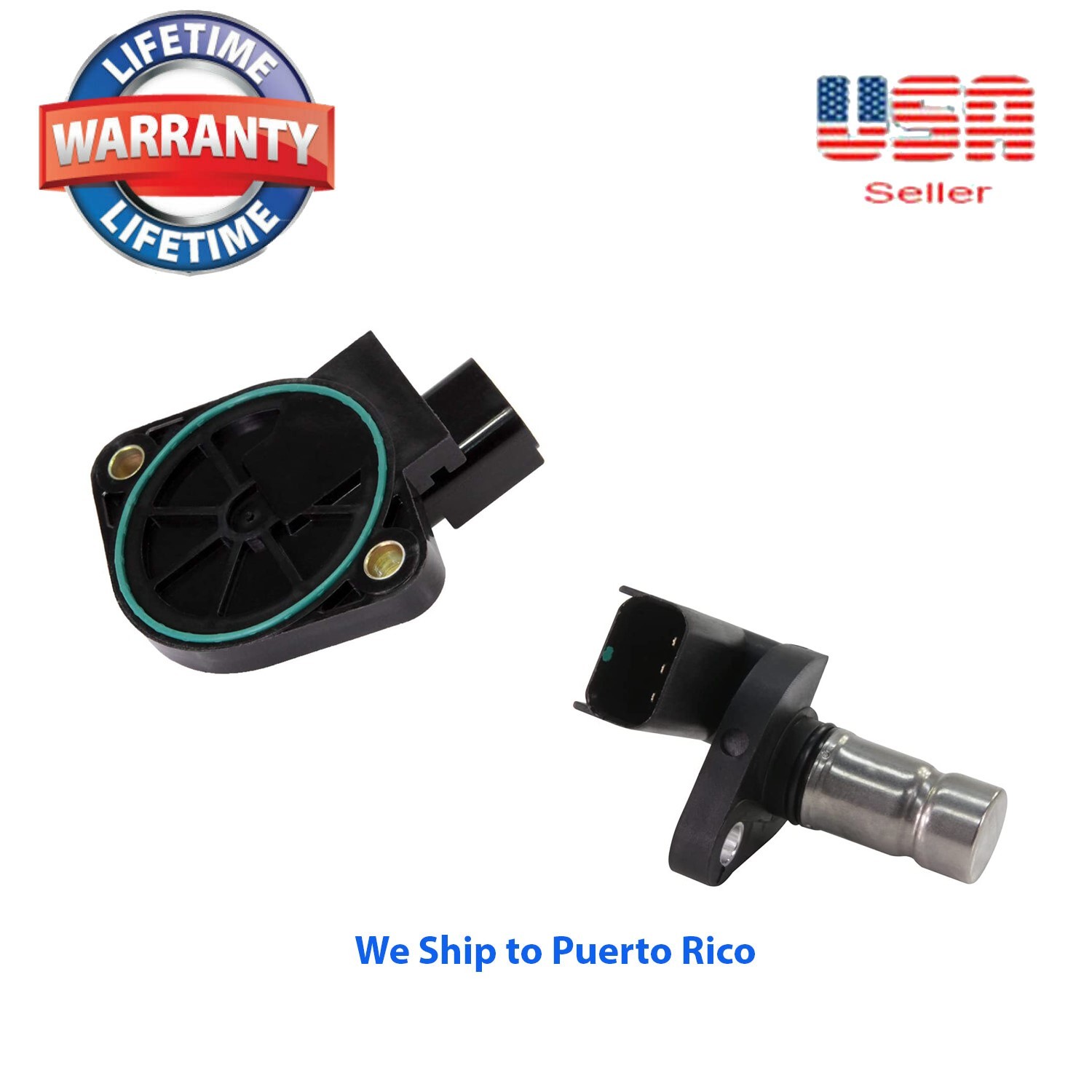 Set of 2 Camshaft & Crankshaft Position Sensors Fit:Chrysler Dodge Plymouth DOHC