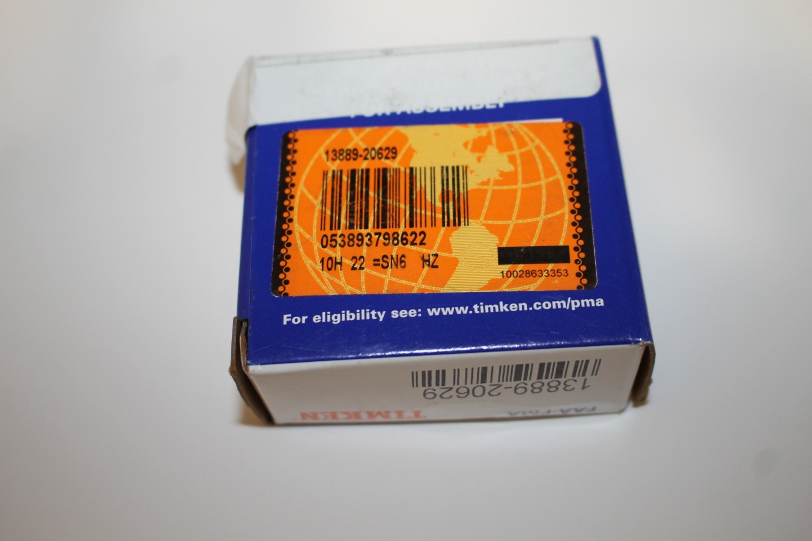 Timken Aircraft Wheel Bearing P/N 13889-20629 (FAA-PMA) NEW!