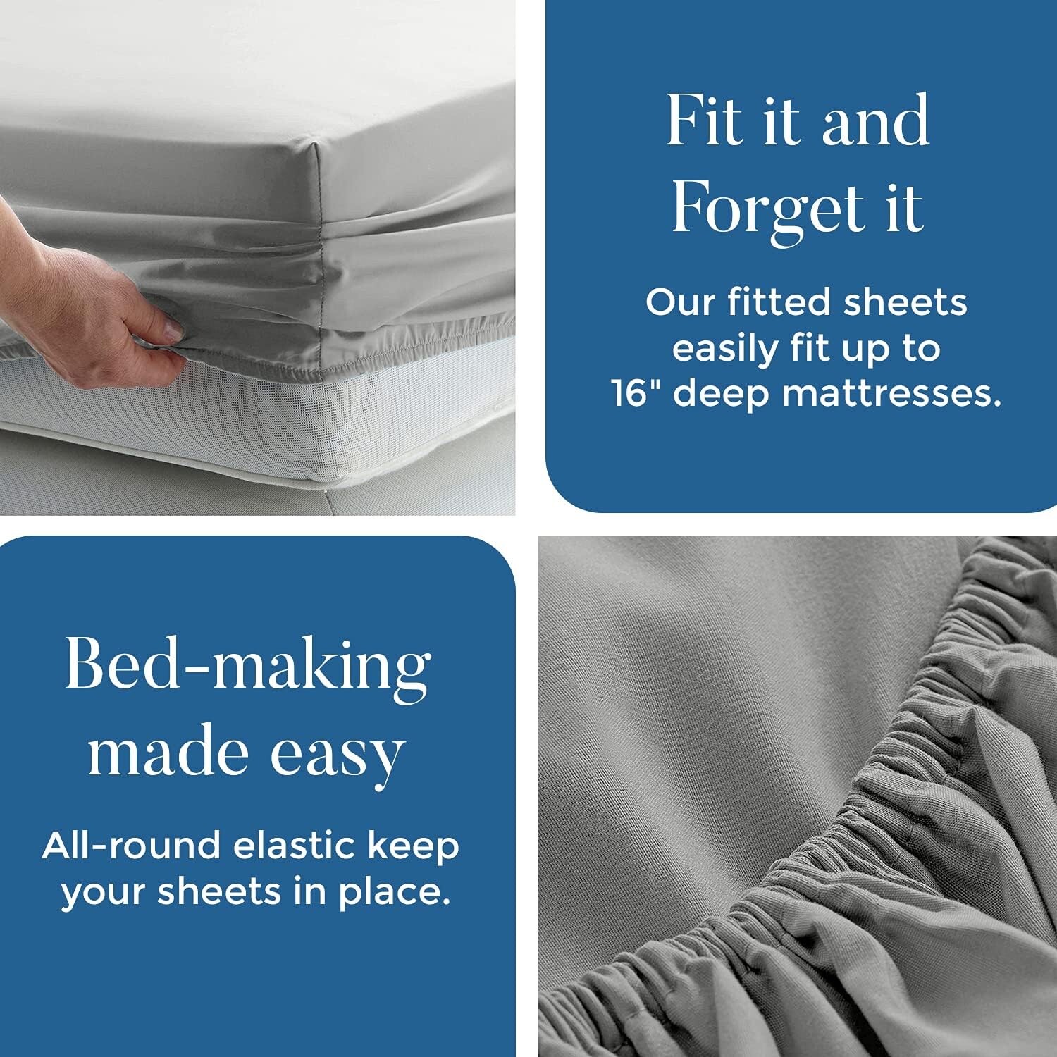Jersey Fitted Bedsheets 100% cotton Queen