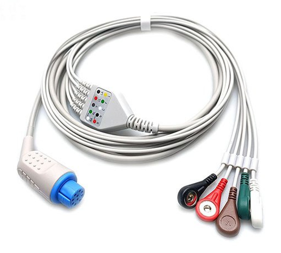 10Pin ECG Cable For Datex ULTSIO ULTSVI ULTSVO M-Estrpr Oscar II OSP-200 Satlite