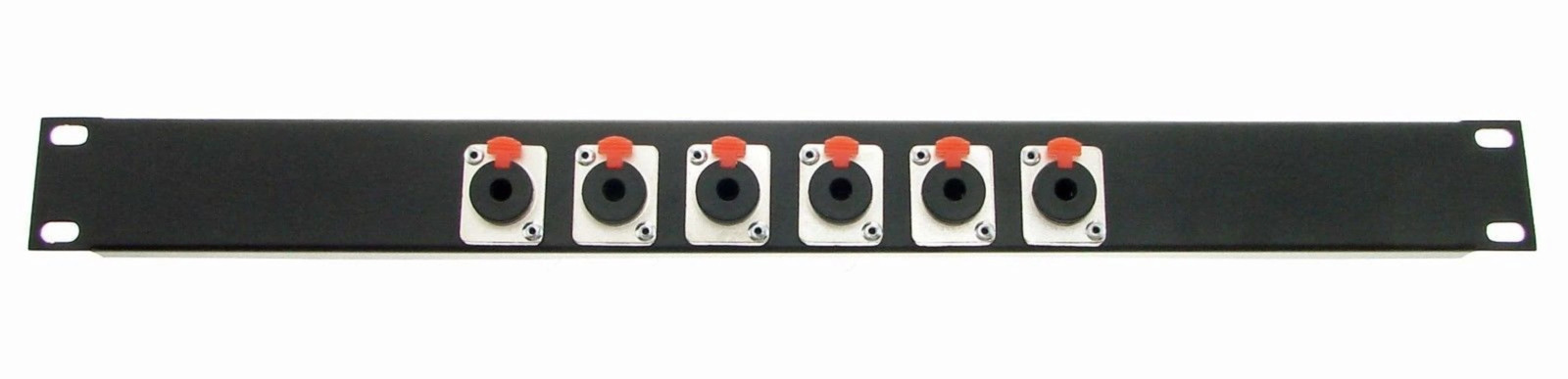 PROCRAFT AFP1UFT-6X-BK 1U 6CH Feed-Thru Rack Panel - Configurable w/ 4 Options