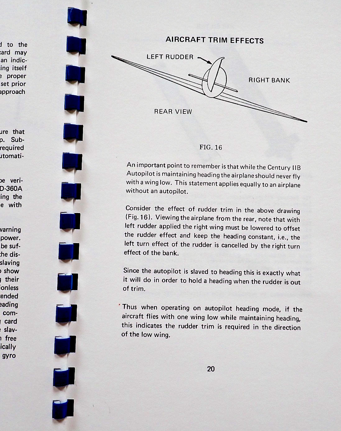 Century IIB Autopilot Pilot Operating Manual Coupler VOR Navigation ILS Approach