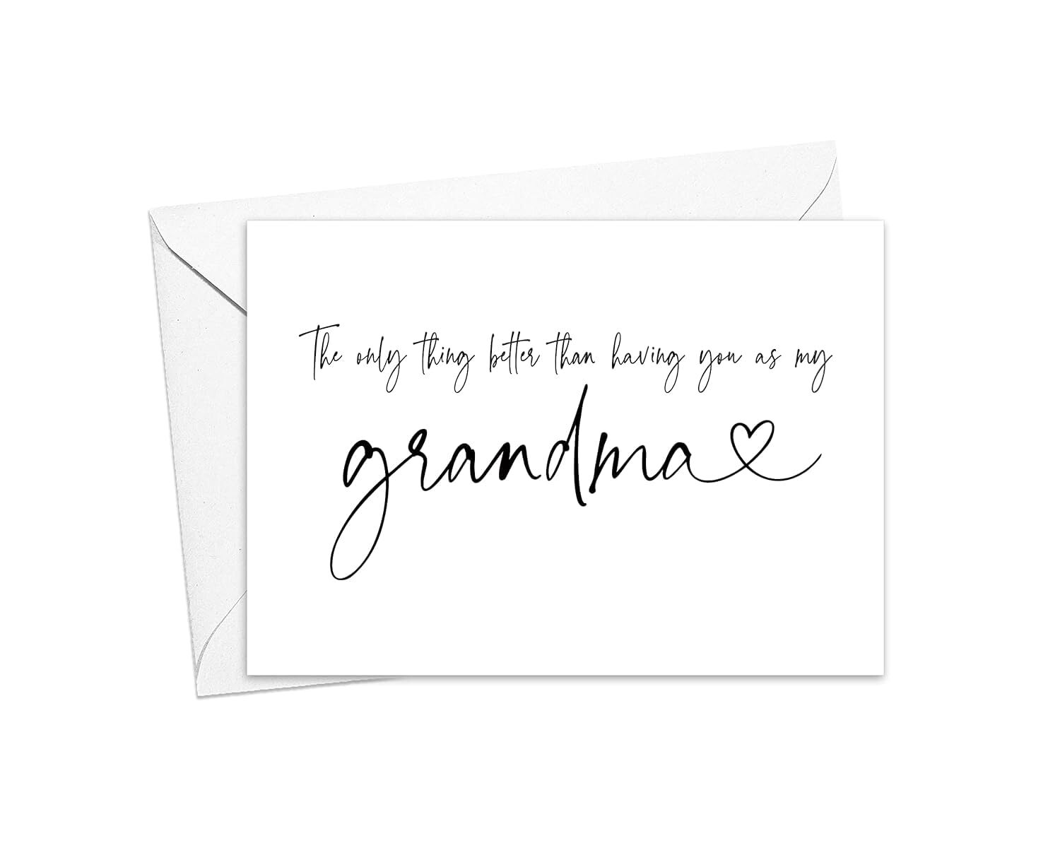 Pregnancy Announcement Card for Grandma New Baby Reveal for Grandma from Gran...