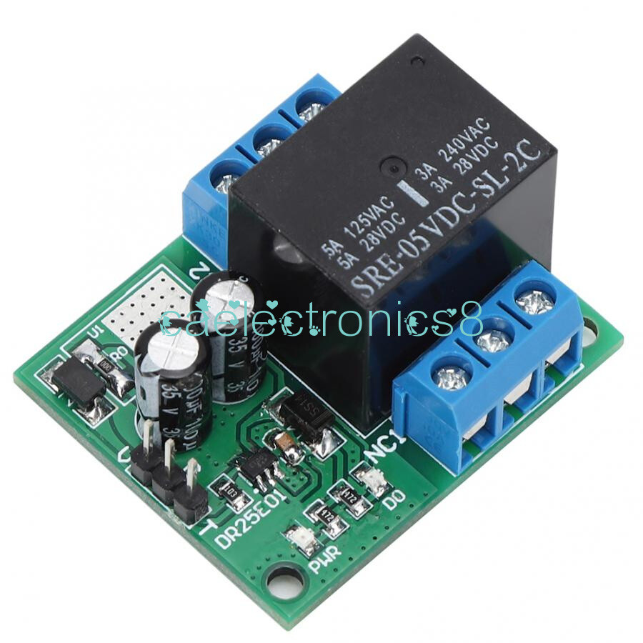 DC 5V 6-24V Double Pole Double Throw DPDT Self-locking Bistable Relay Module CA