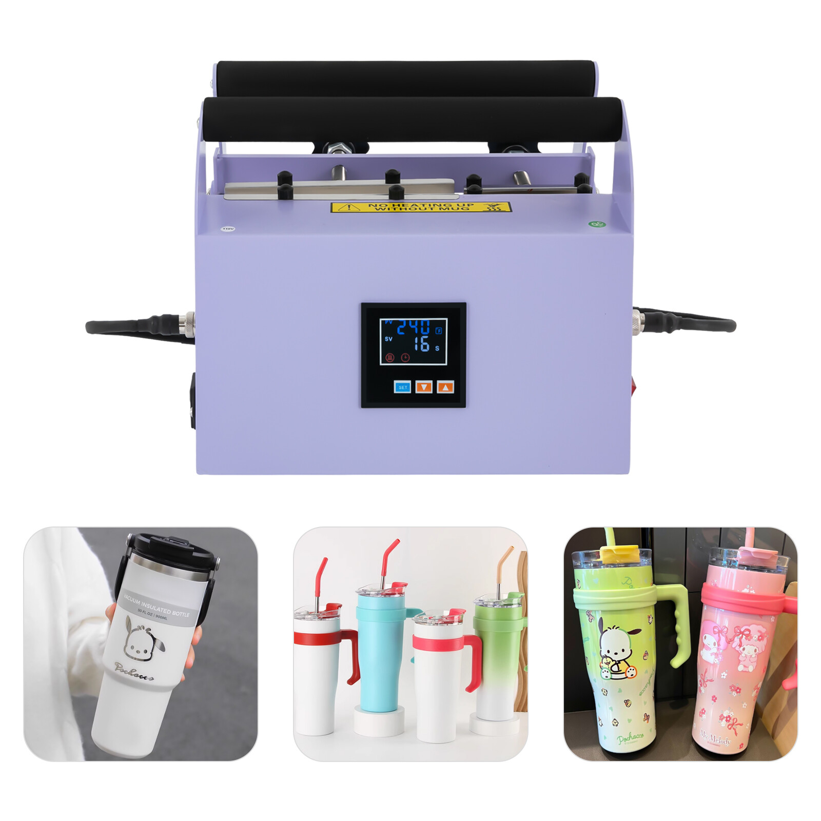 Portable Travel Mug Tumbler Heat Press Machine 40oz Cup Sublimation Printing