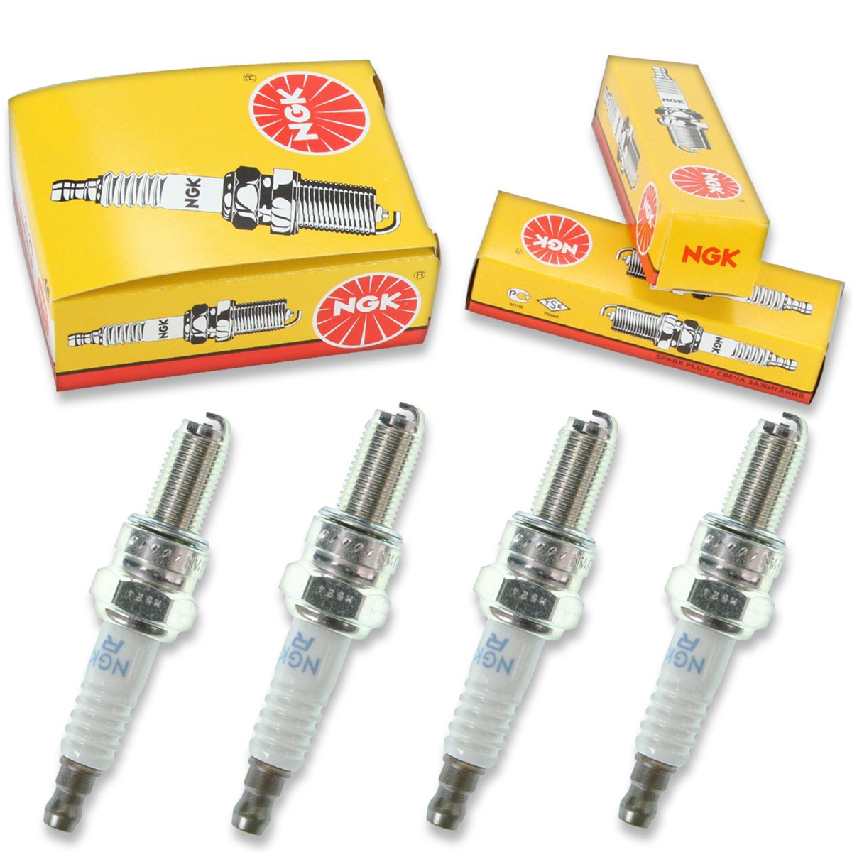 4pcs 2003 Aprilia ATLANTIC 200 NGK Standard Spark Plugs 200 SPRINT Kit Set wt
