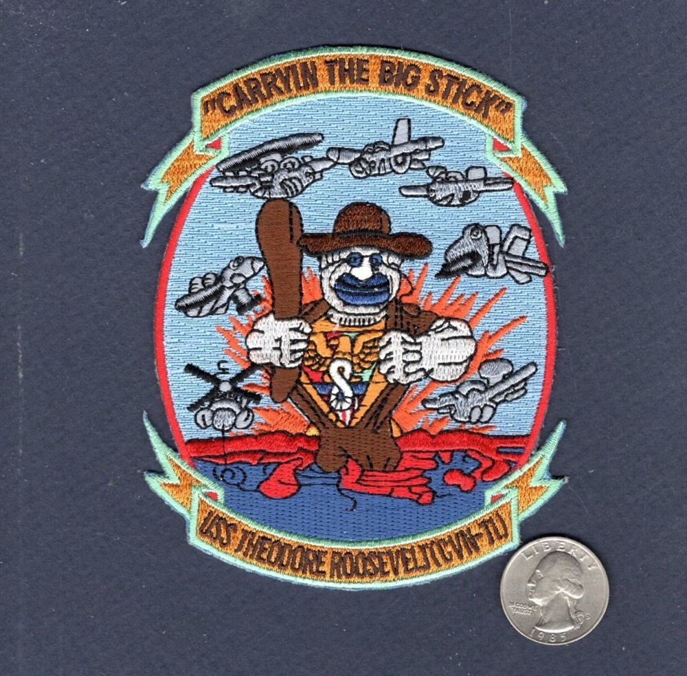 CVN-71 USS ROOSEVELT CVW-8 Big Stick US NAVY Ship Squadron Cruise Patch