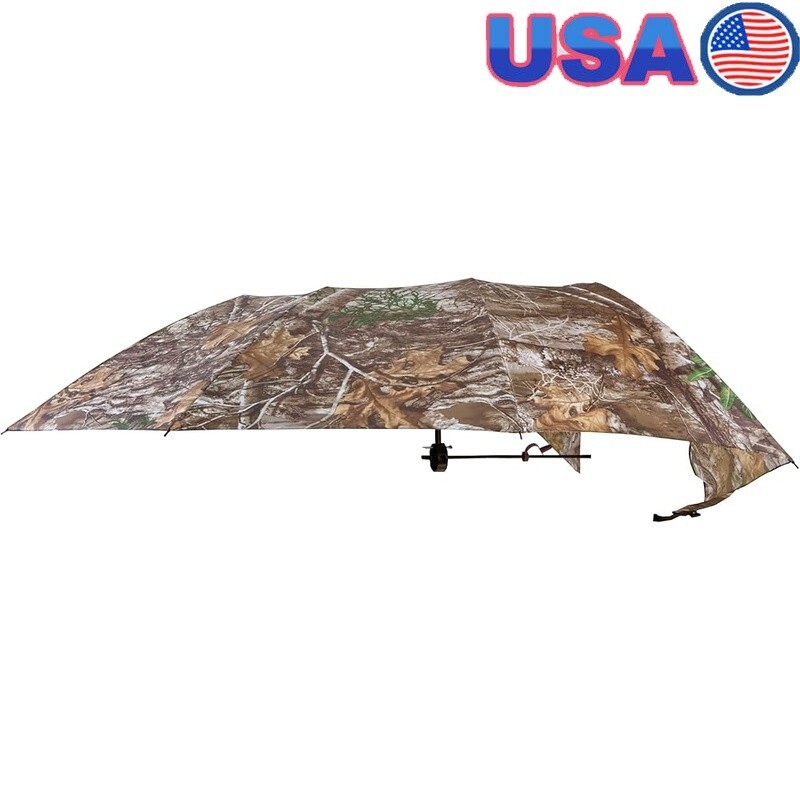 Portable Camouflage Hunting Canopy Tree Stand Umbrella Rain Snow Shelter New
