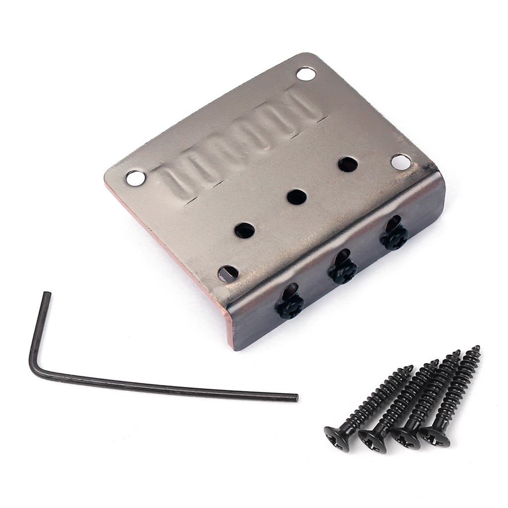 Cigar Box Guitar Parts 3-String Top Loading Hard-tail Adjustable Bridge Chrome T