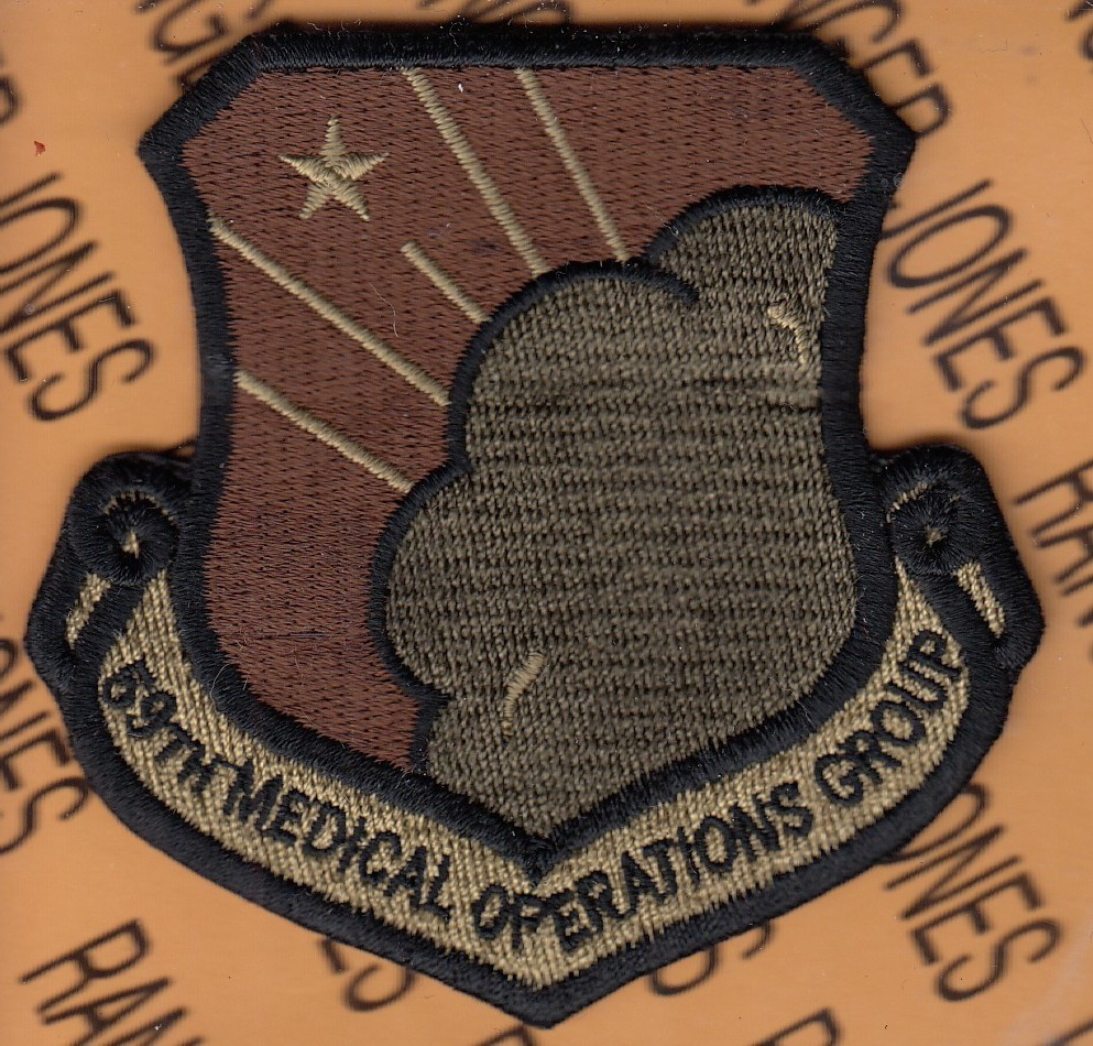 USAF Air Force 59th Medical Operations Group MOG ~3" OCP No Hook patch c/e