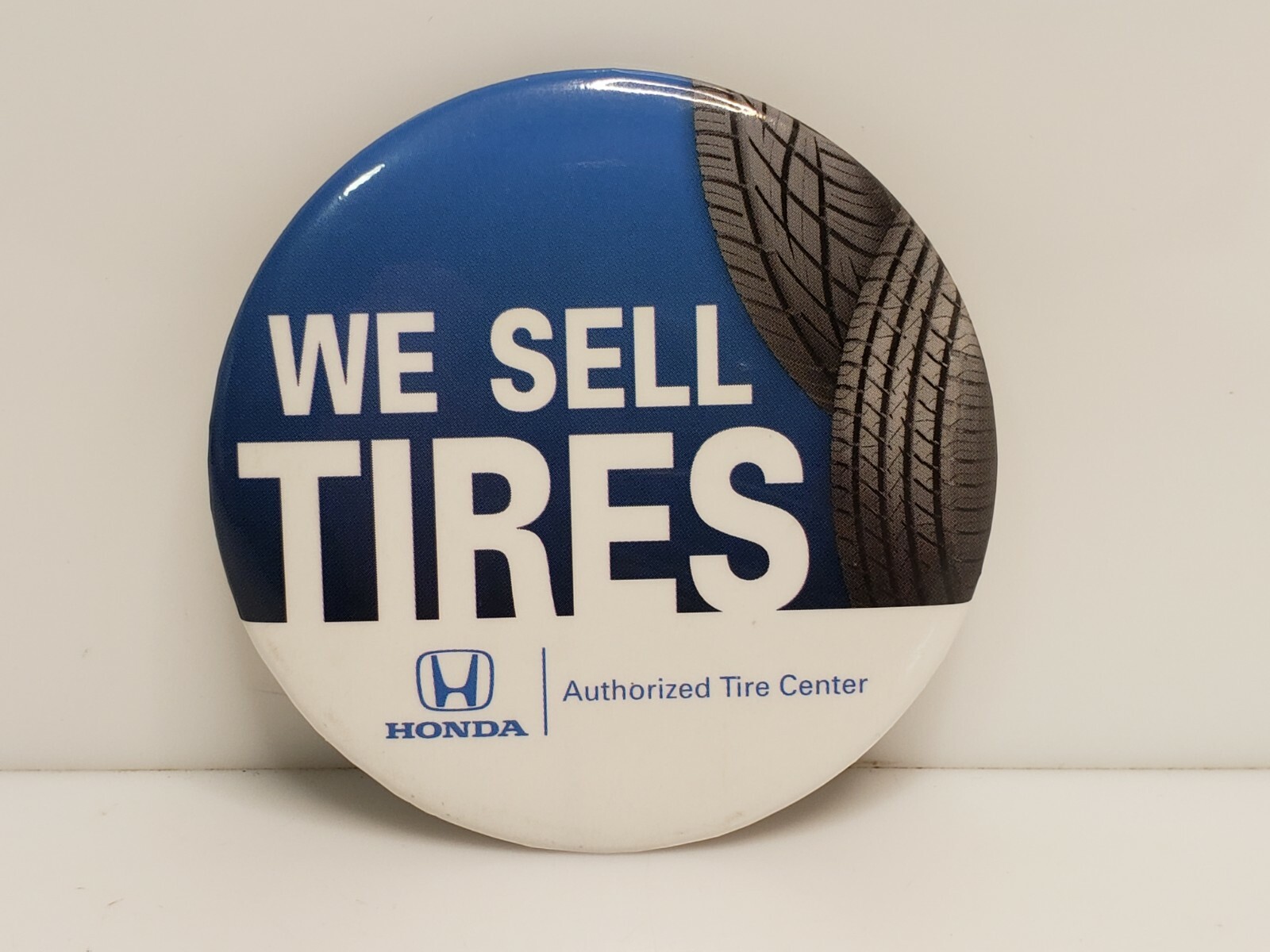 Honda Dealership We Sell Tires Promotional Tire Center Button Pin HTF