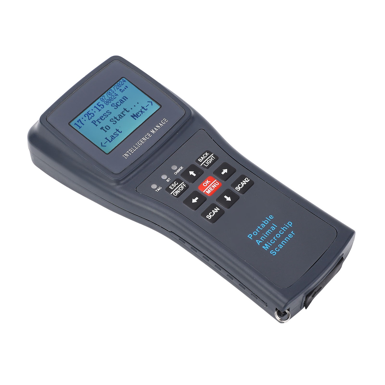 (HDX+FDXB)Generic Pet Microchip Scanner Handheld High Accuracy Reader For Animal