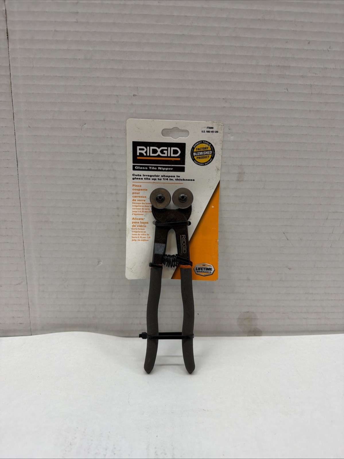 Ridgid Glass Tile Nipper For Glass Tile Up To 1/4 In. Thickness Model FT6000