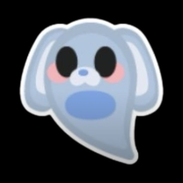 Adopt Me! Ghost Bunny Ultra-Rare Full Grown Ride Pet !