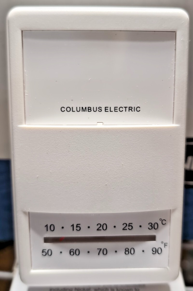 UT1001 mv to 24V Heat Only Thermostat Columbus Electric P/N 5230502 TPI Corp