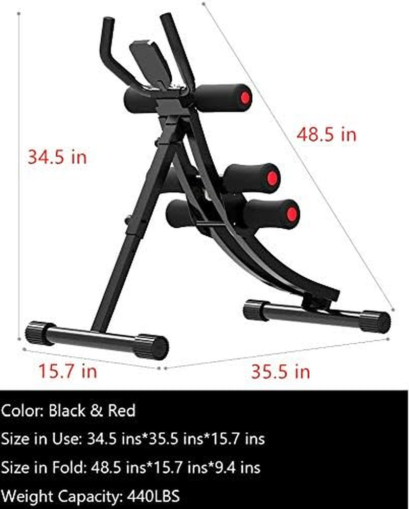 Core & Abdominal Trainers AB Workout Machine Home Gym Exercise Machine Ab Crunch