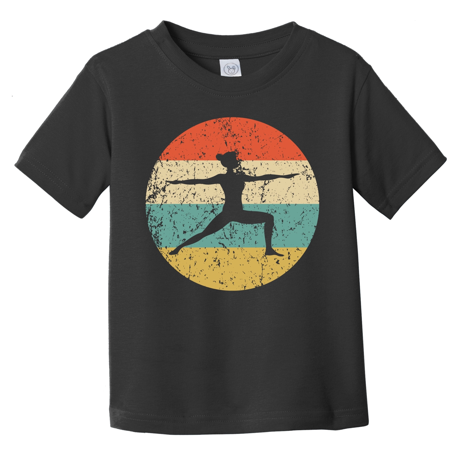 Retro Yoga Pose Icon Yoga Infant / Toddler T-Shirt