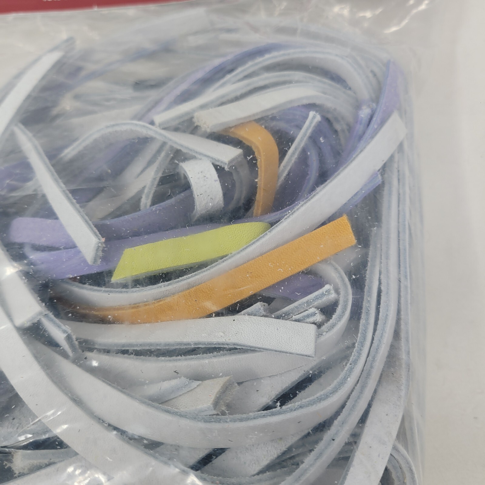 Weaver 1 Lb Leather Working Laces, Mostly White, PERFECT Assortment for Dyeing!