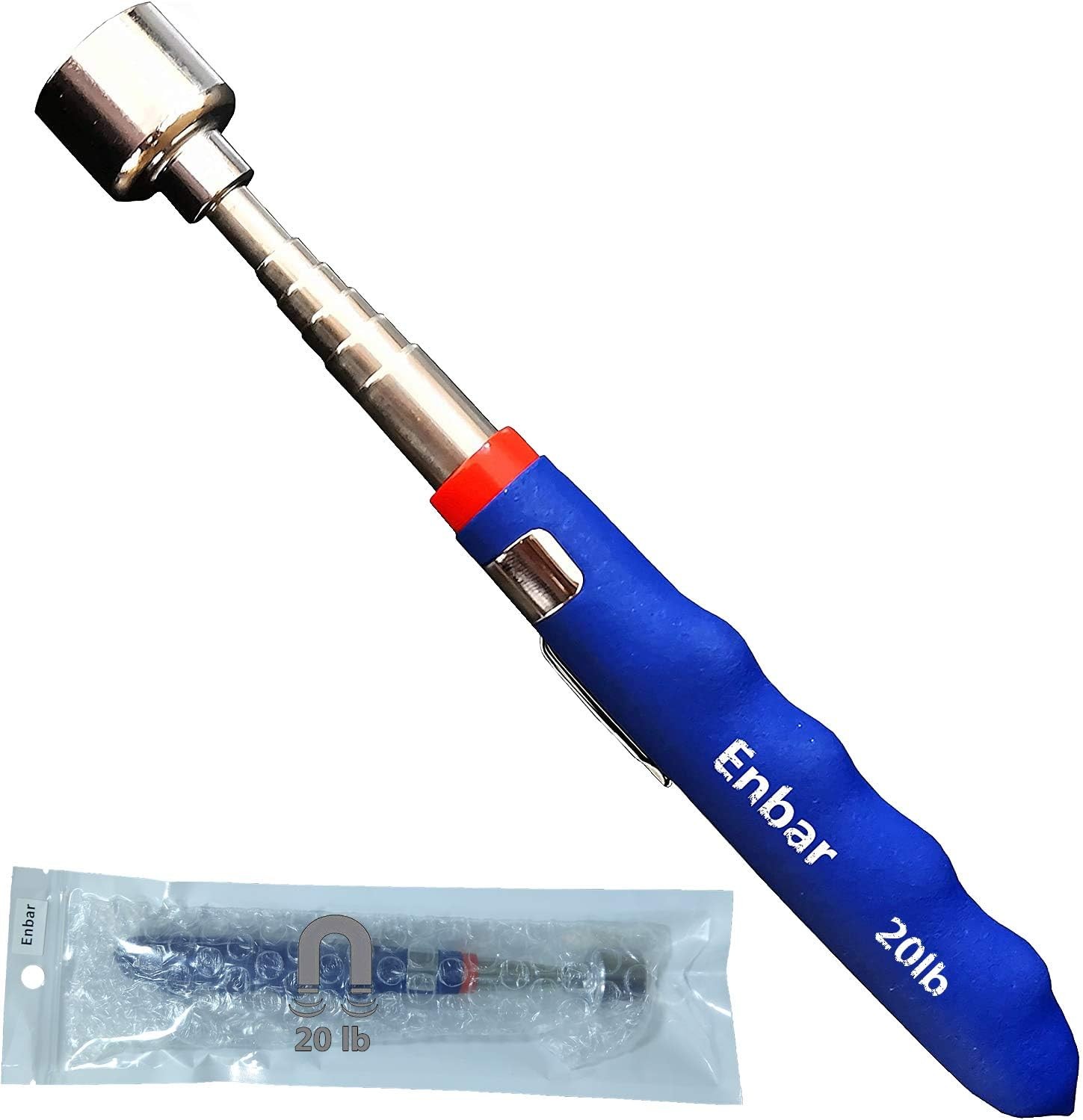 20lbs Magnetic Telescoping Pick Up Tool for Small Metal Tools Extendable Blue