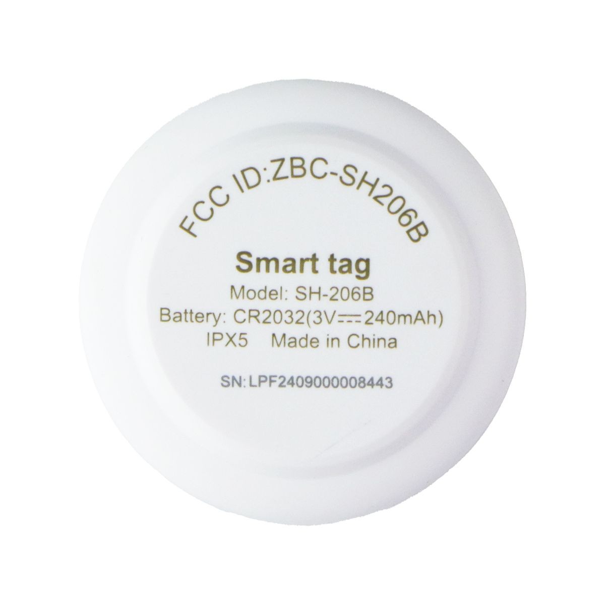 Simple Precision Wireless Smart Tag with Replaceable Battery - White (581455)