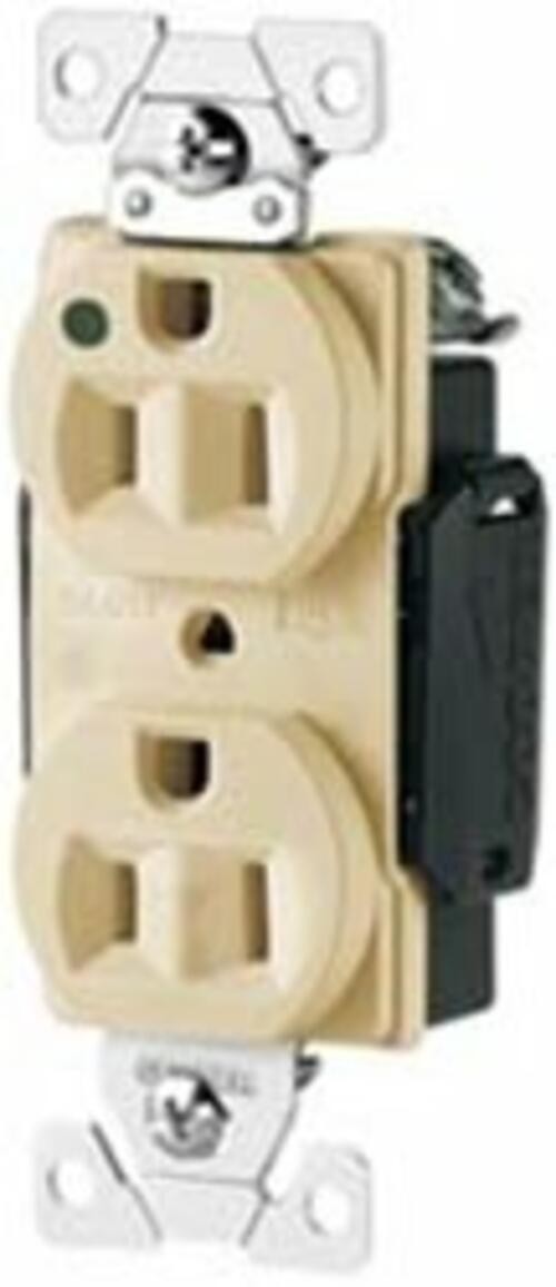 Cooper Wiring Devices AH8200V Recp HG Dup 15A 125V 2P3W Str B/Swire IV