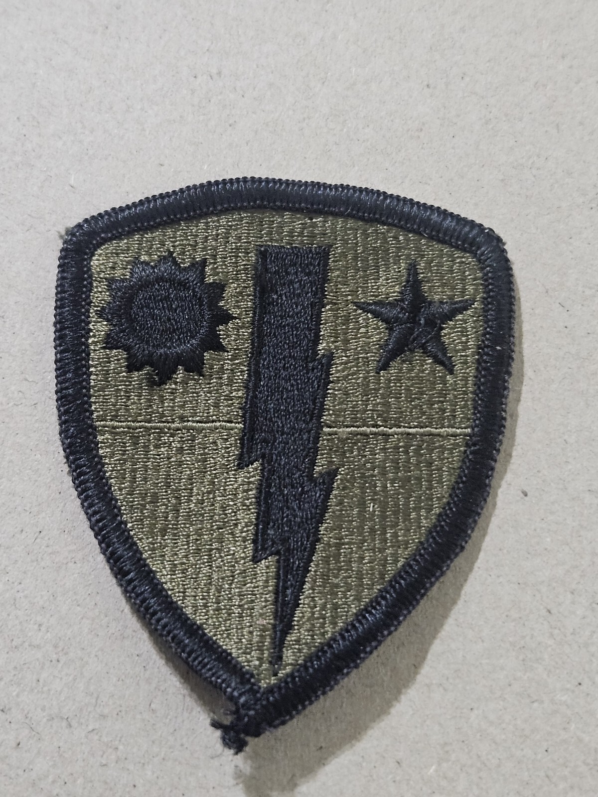 Vietnam Era U.S. Army 75th Infantry Brigade Subdued Merrowed Edge Patch