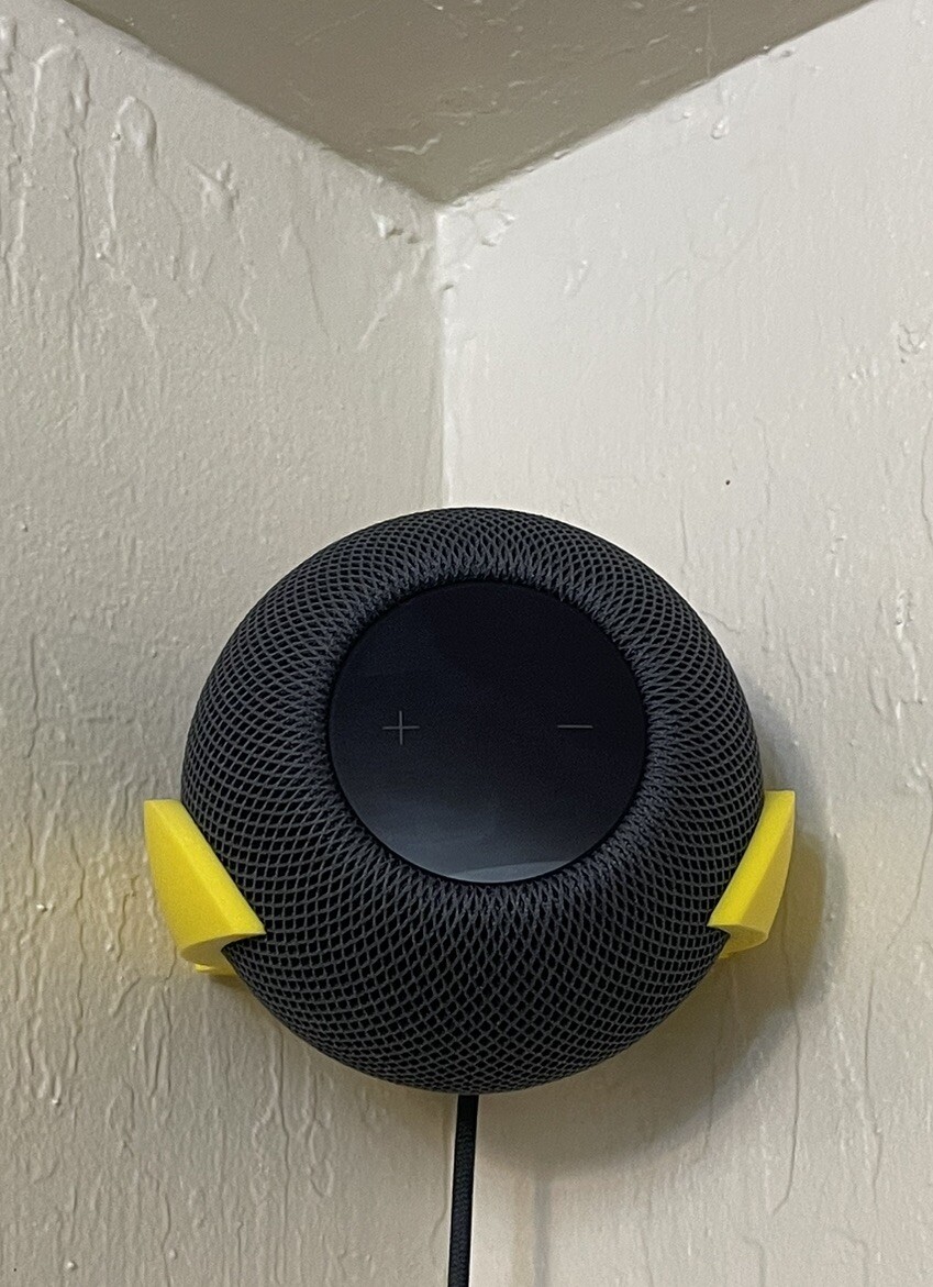 2-Pack HomePod Mini Wall  & Corner Mount Bracket Holder Accessory YELLOW!
