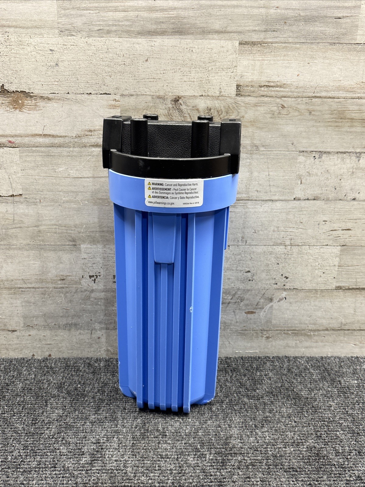 NOS Filter Housing 12-1/4" H, 5-1/8" Dia. 4005266 Rev A MR18 - Blue