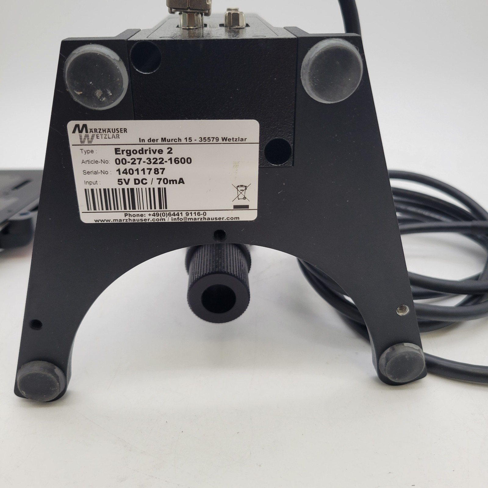 Marzhauser Microscope Motorized Stage EK 75x50 Pilot & Ergodrive 2 for Olympus