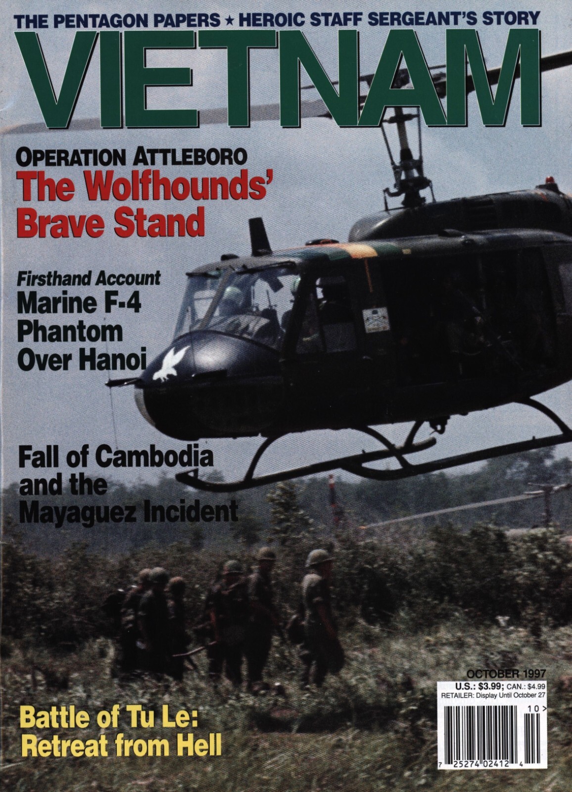 Vietnam Magazine October 1997 Operation Attleboro; Marine F-4 Phantom Hanoi