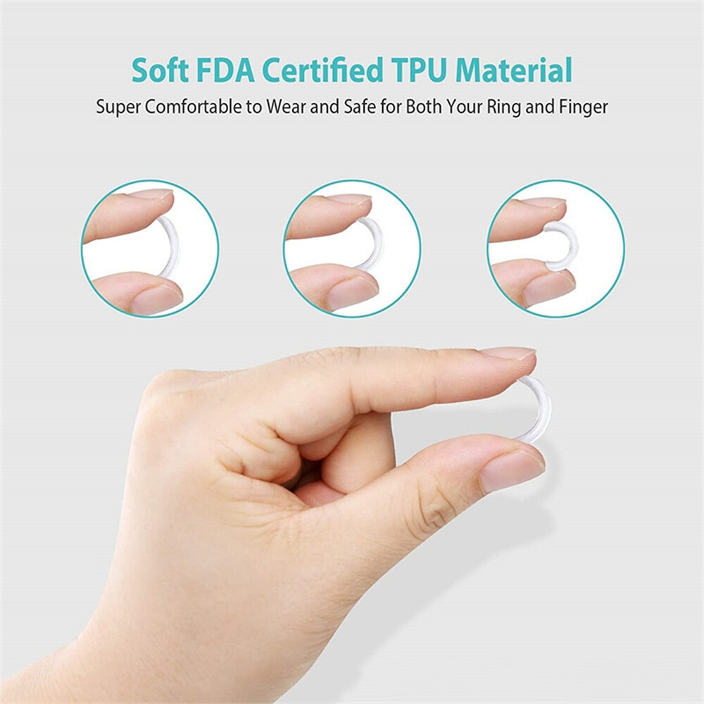 8Pcs Ring Size Adjuster Invisible Clear Ring Sizer Jewelry Fit Reducer Guard US