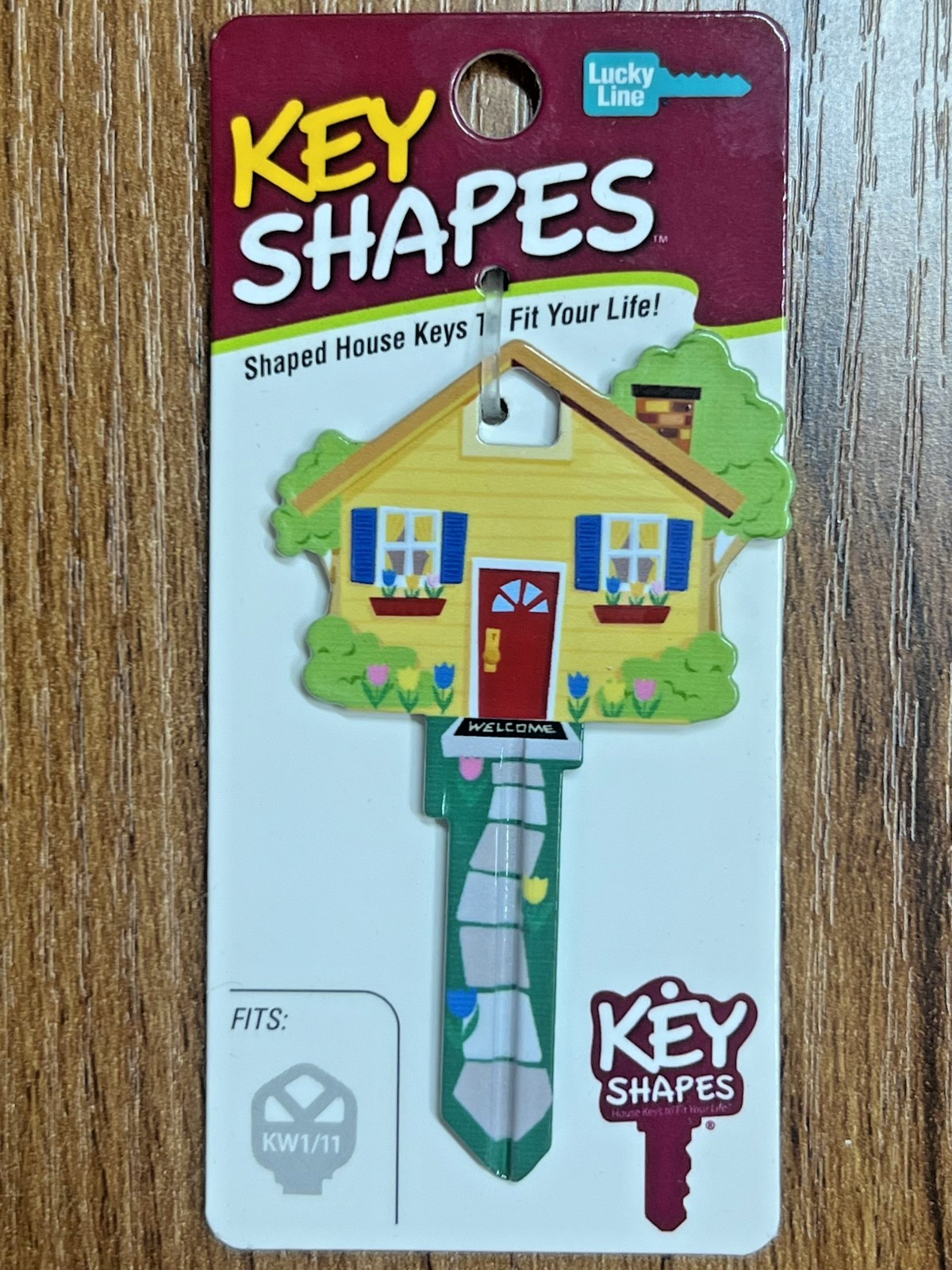 Welcome Home House Shape UNCUT Key Blank KW1 Kwikset Lucky Line Key Shapes