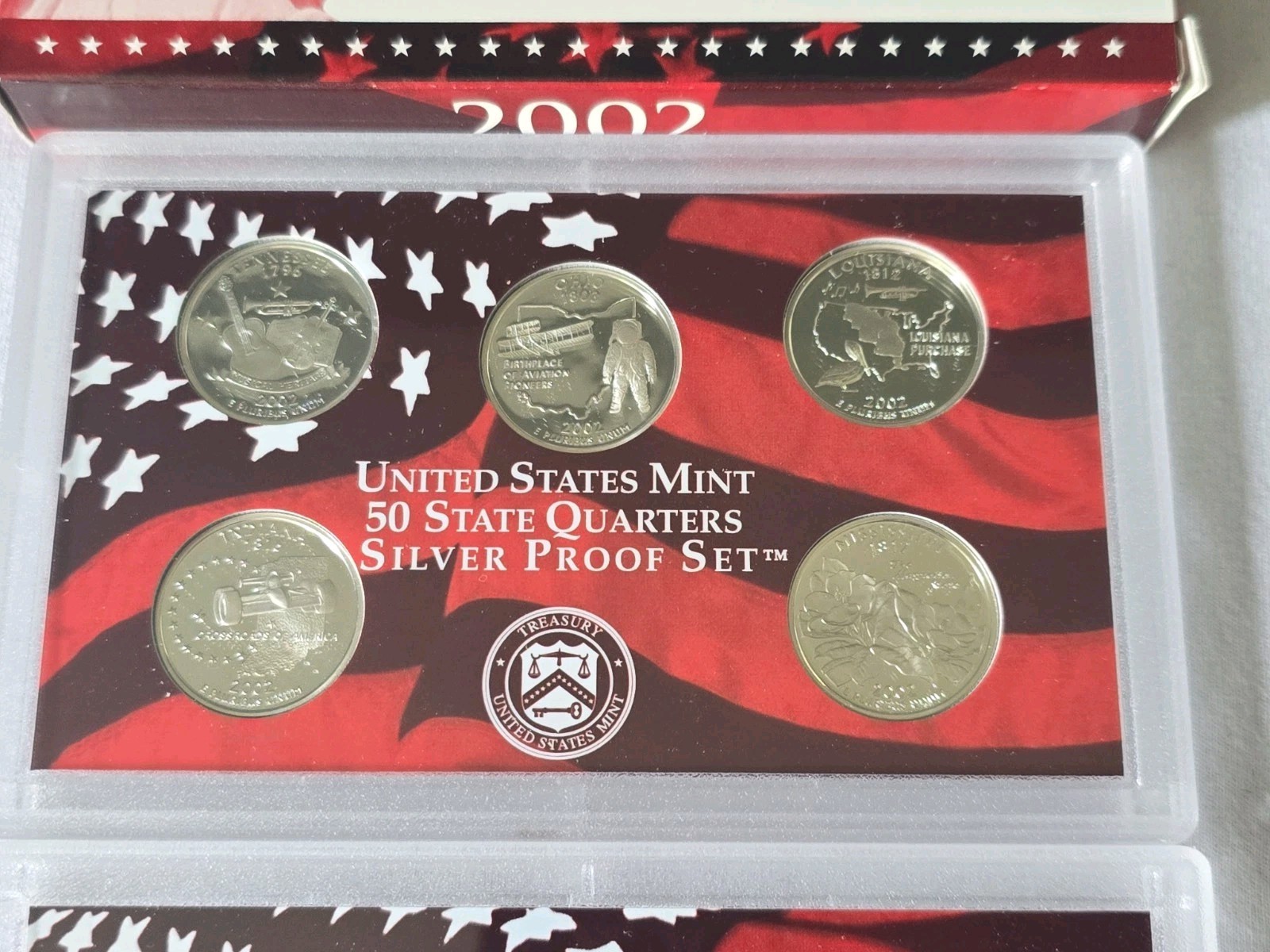 2002 SILVER PROOF SET WITH STATE QUARTERS