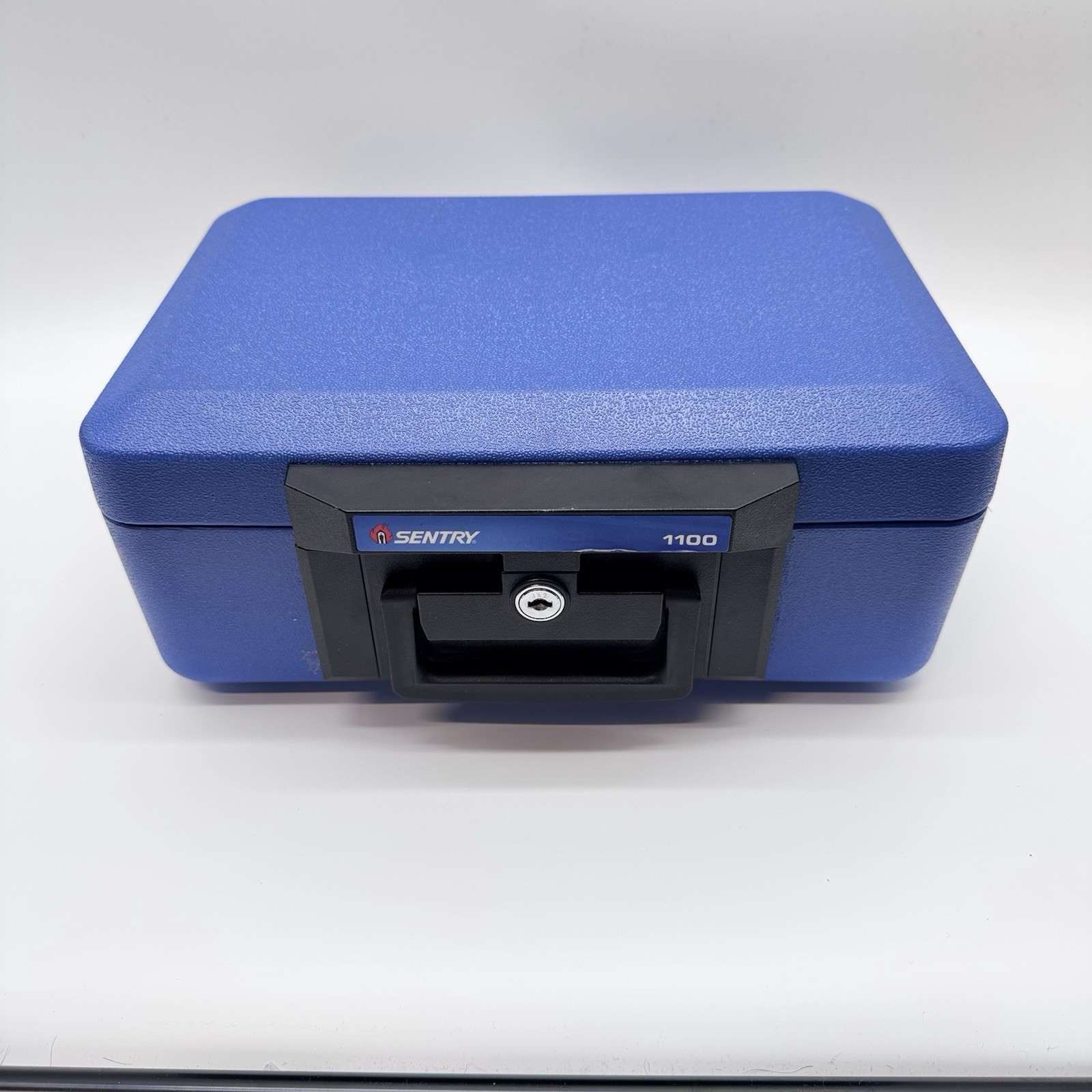 Sentry Safe 1100 Fire Proof With Key Portable Record Protection USA Made Blue