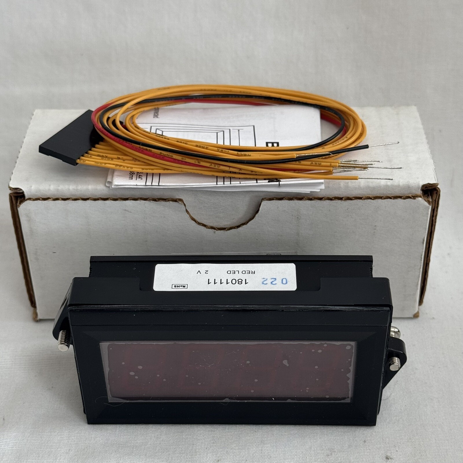 NEW 1801111 RED LED 2V DIGITAL PANEL METER DISPLAY