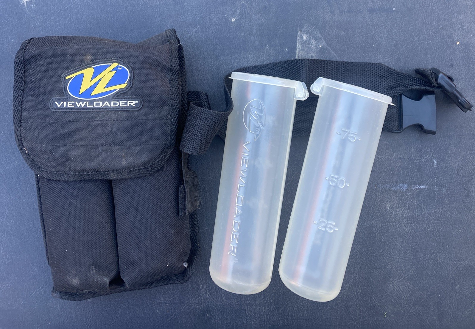 Viewloader Paintball Elastic Harness AMMO Pouch with 2 Viewloader 75 Round Pods