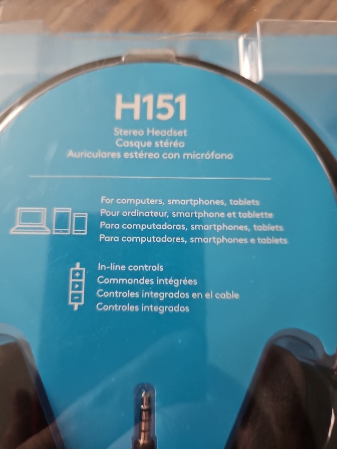 Logitech H151 Stereo Multi Device Headset with In Line Controls Factory Sealed