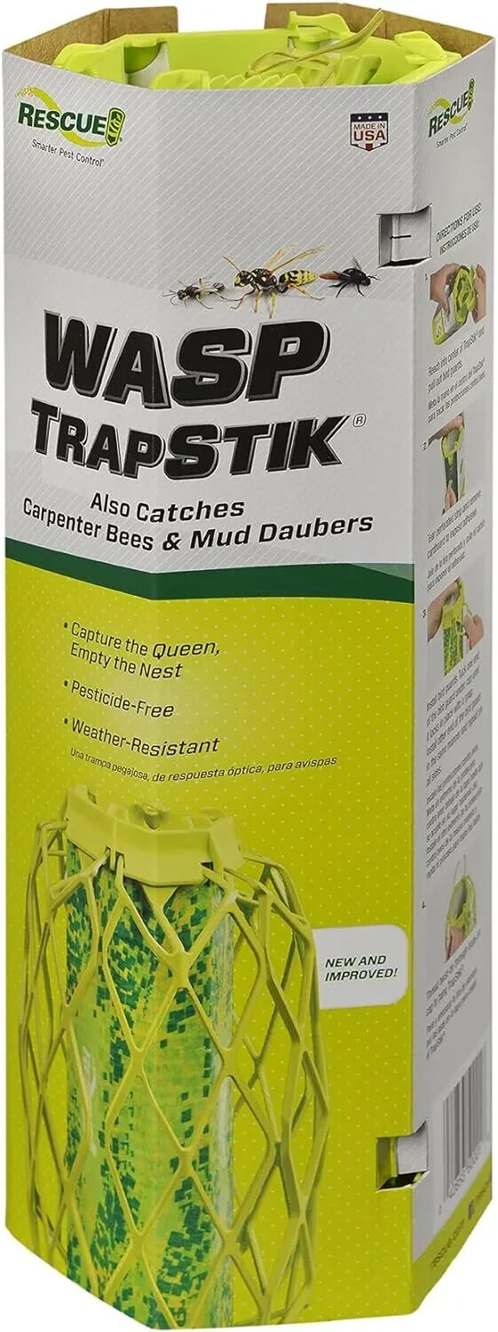 Wasp TrapStik Traps Wasps Mud Daubers & Carpenter Bees - 10 Traps