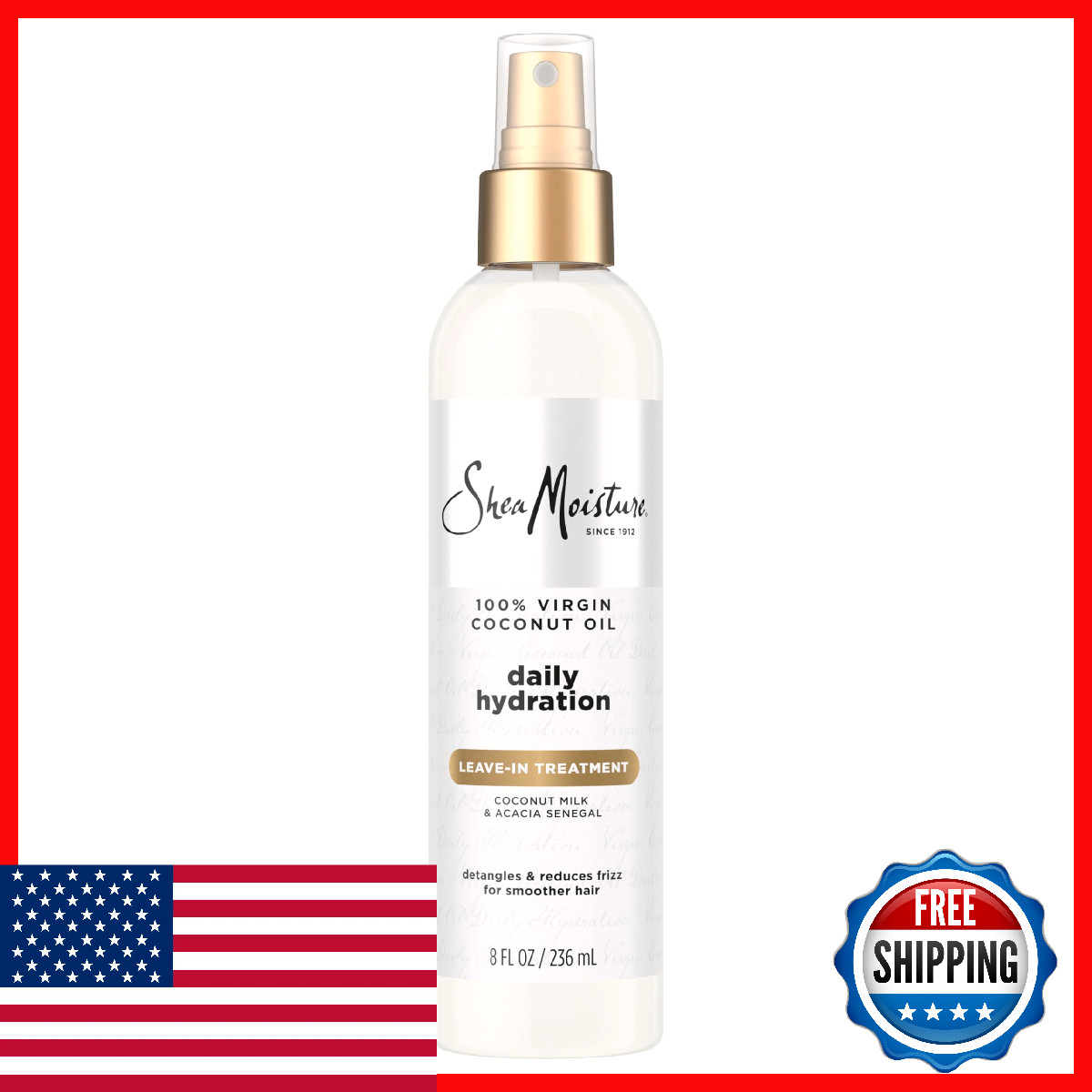 Shea Moisture 100 Virgin Coconut Oil Leave-In Treatment 8 Ounce
