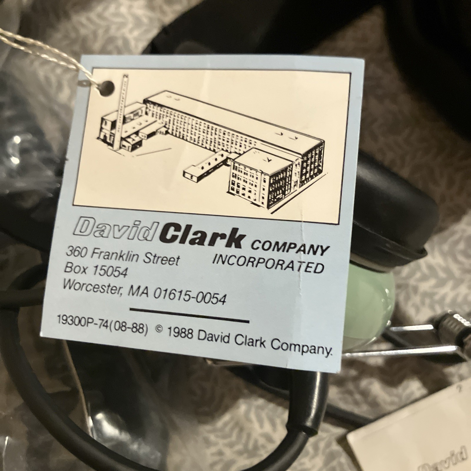 David Clark Aviation Headset W/ Mic Aviation Pilot Headset
